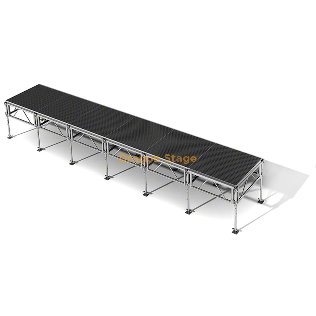 4x4ft Stage Platform for Concert And Event 7.32x1.22m Plataforma de palco de 4x4 pés para concertos e eventos 7,32x1,22m
