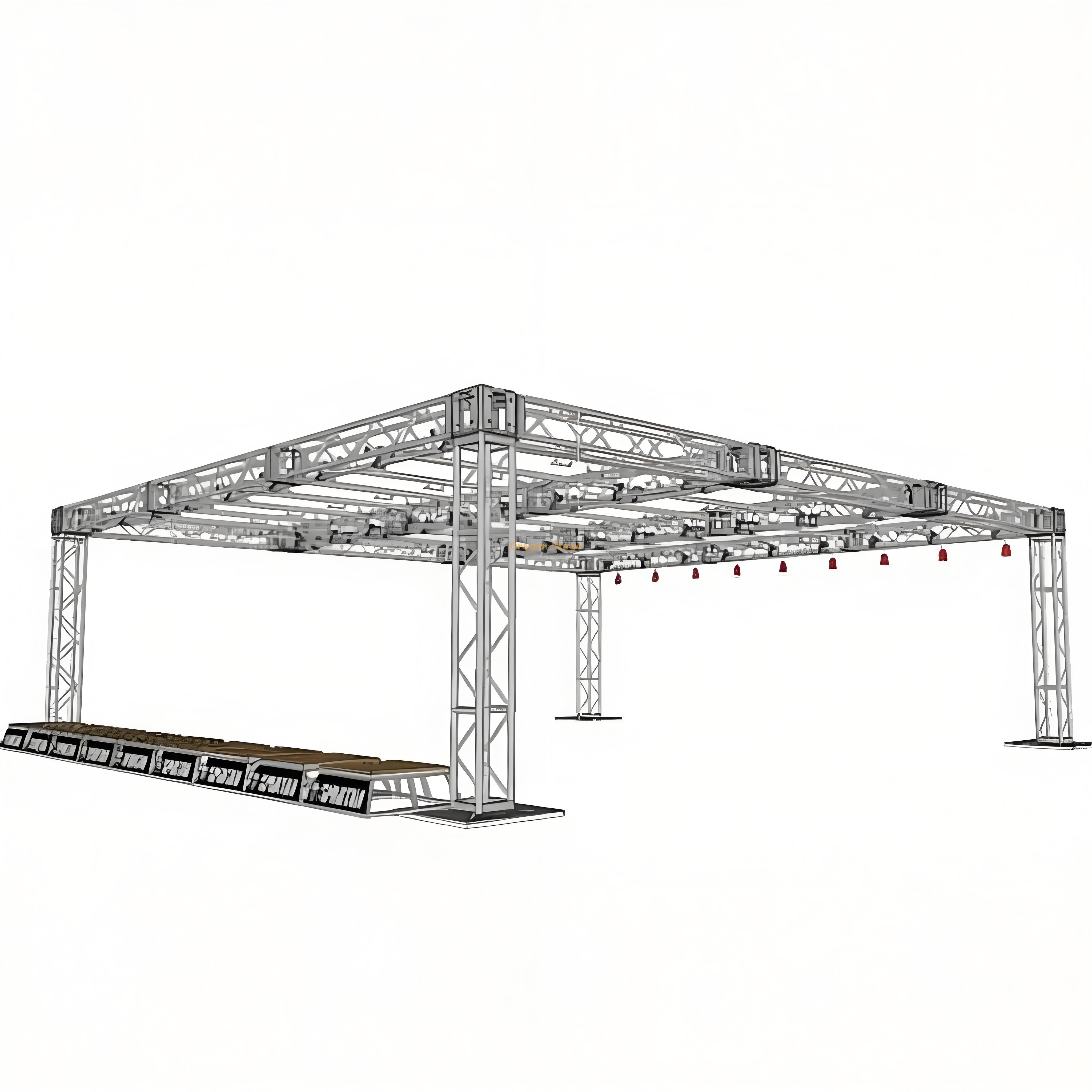 Ninja Monkey Bar Truss Frame System 5.1x4.5x3m Ninja Monkey Bar Truss Frame System 5.1x4.5x3m