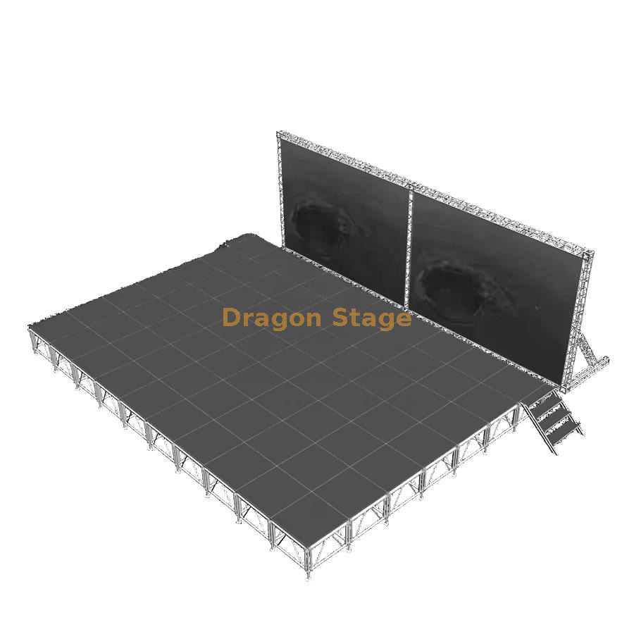 Aluminum Modular Performance Plywood Water Resistant Platform 12.2x8.54m Plataforma modular de alumínio 12.2x8.54m do à prova de água da madeira compensada do desempenho