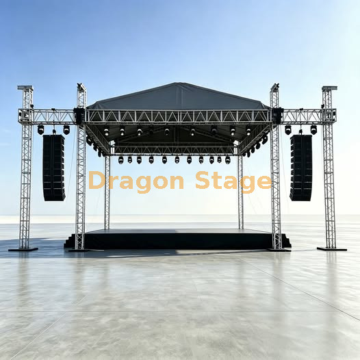 stage podium & truss pódio e treliça de palco