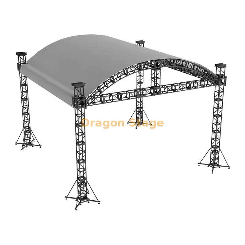 10x8x6m Professional Arched Aluminum Roof Truss System sistema de alumínio arqueado profissional do fardo do telhado de 10x8x6m