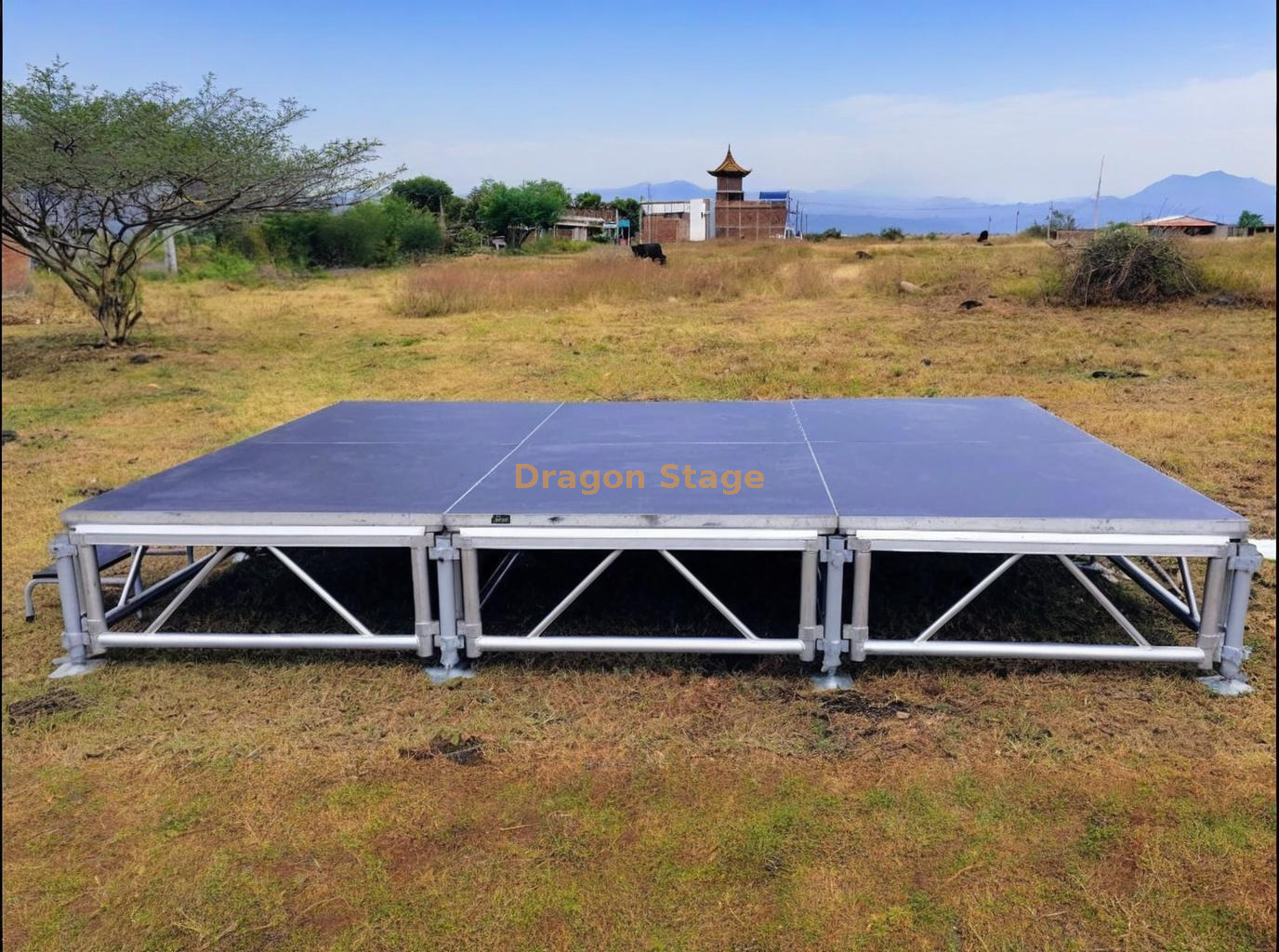 4x4ft Mobile Mini Stage Platform for Show 3.66x2.44m 4x4ft Mobile Mini Stage Platform para o show 3.66x2.44m