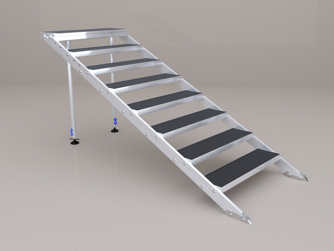 8 step stairs Escadas de 8 degraus