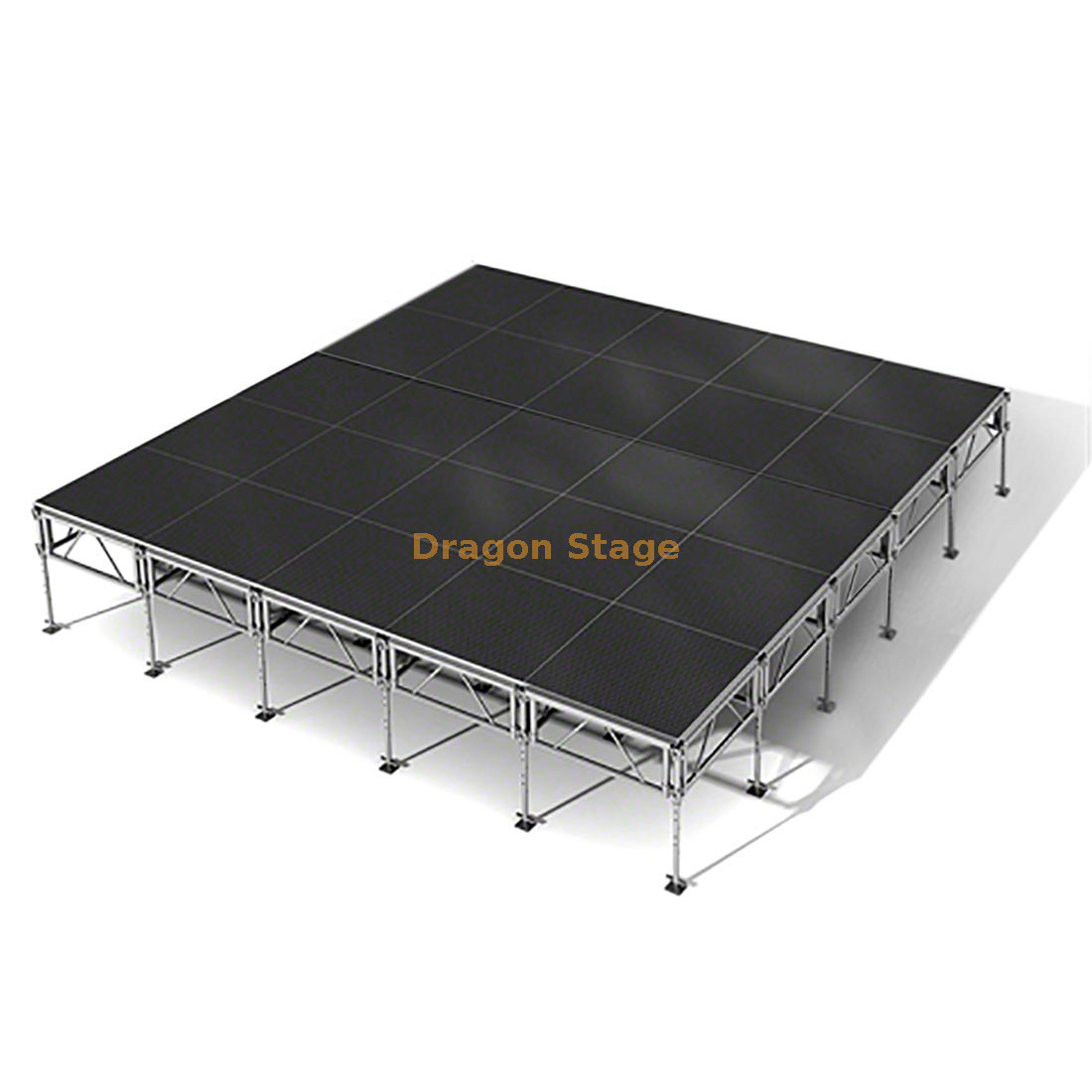 Aluminum Stage Portable Mobile Modular Stage with 2 Stairs 20x20ft Estágio modular móvel portátil de alumínio com 2 escadas 20x20ft