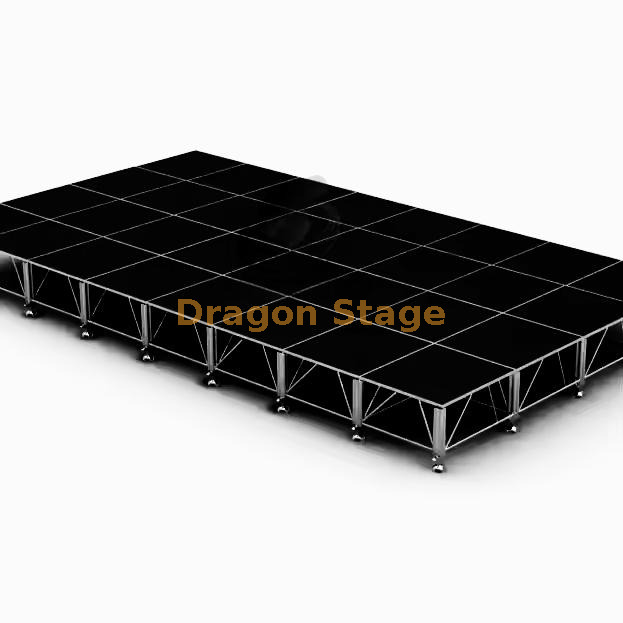 Stage And Truss Stage Lighting Truss Systems 9.76x4.88x H 0.61m Sistemas 9.76x4.88x H 0.61m do fardo da iluminação da fase da fase e do fardo