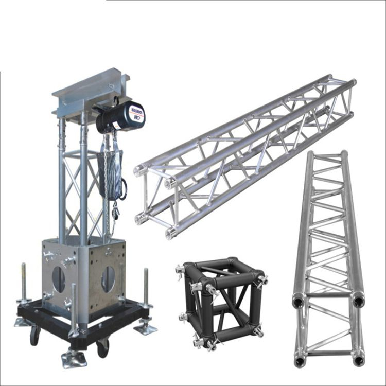 Sistema de torre de treliça de 8 m de alto padrão e 290 mm para concerto com bloco de manga multifuncional