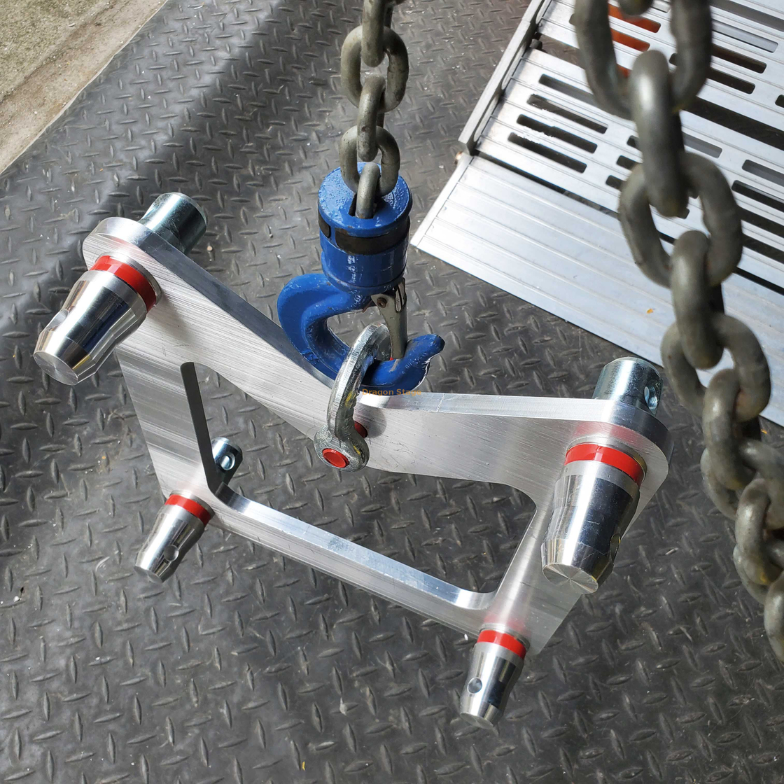 O sistema do guincho da grua do fardo usa a placa de entrega de alumínio/suporte de suspensão para o fardo 290x290mm