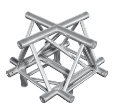 FT43-T52/HT43-T52 tubos triangulares treliça de 50×2 estágios
