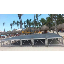 Plataforma de palco pequeno ao ar livre móvel 24x8ft 7.32x2.44m
