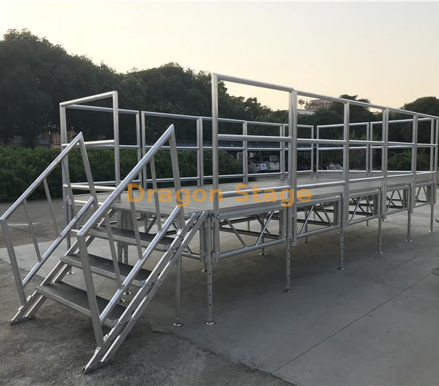 Plataforma de estágio de alumínio para festas de casamento 17.08x15.86m