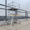 Torre de andaimes de alumínio para manutenção de fachadas de edifícios