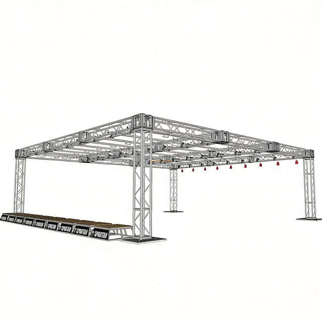 Ninja Monkey Bar Truss Frame System 5.1x4.5x3m