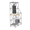 Sistema de torre suspensa Ringlock Line Array de 2x4x8m com torre de lastro auxiliar
