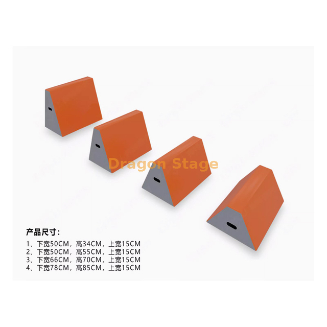 Ninja de treinamento especial parkour trapezoidal píer