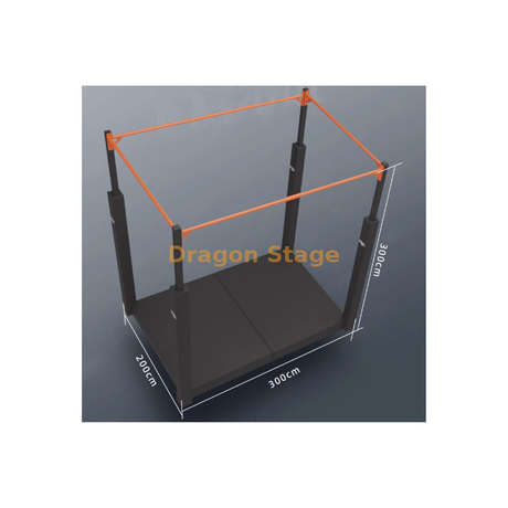 Gaiola de tubo de aço Ringlock único Ninja Warrior Fitness Race