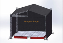 Palco de concerto de sistema de música personalizado 40x40x26 pés