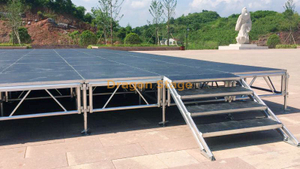 Configuração do palco da música ao ar livre de DJ 8x4m