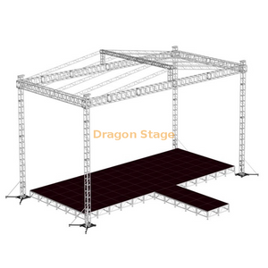 Palco T portátil móvel de concerto com treliça de telhado 18x8x8m
