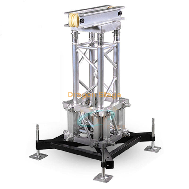 Sistema de torre de treliça simples de 8 m de altura e 290 mm