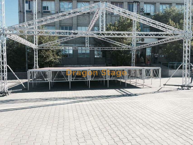 Teto de treliça de treliça de concerto de alumínio 9x9x6m