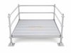 Plataforma de audiência de concerto socialmente distanciada Ringlock de 2x2m com guarda-corpos