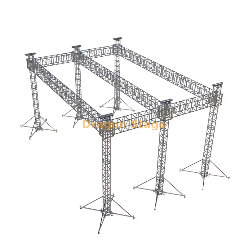 Sistema de treliça de telhado de palco de alumínio para serviço pesado de 25x14x12m (altura de 12m, treliça de torneira de grande extensão)
