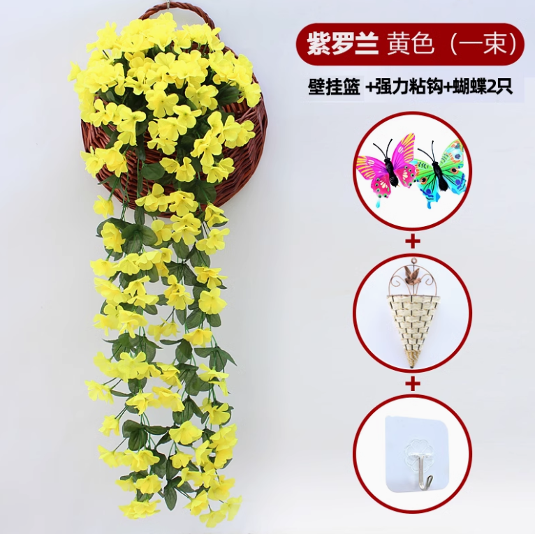 黄色 1 大紫罗兰送篮钩