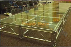 Etapa de vidro de acrílico portátil 4.88x2.44m para eventos