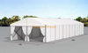 Tenda com estrutura em A de alumínio para serviço pesado 10x30m | Tenda para eventos de perfil 122 × 68 com paredes laterais completas