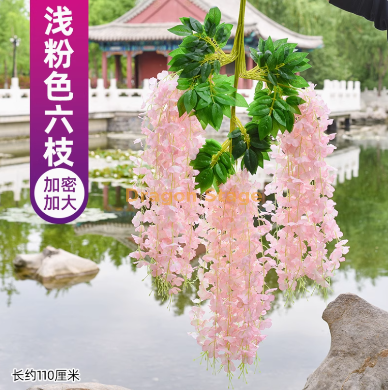 加大加密浅粉色 （（6 枝）