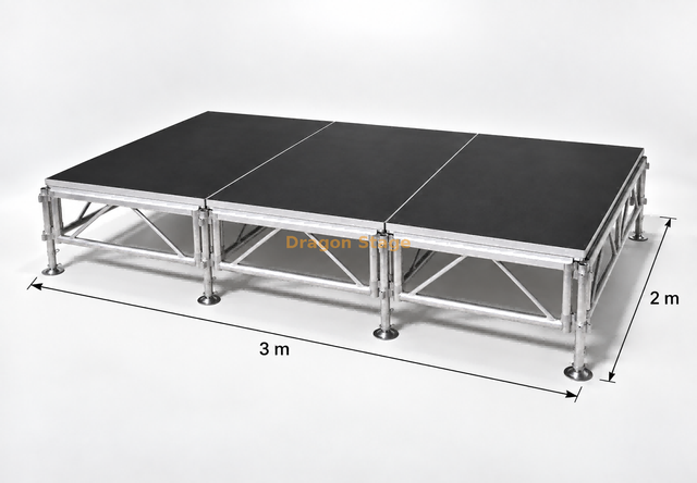 Mini Plataformas Modulares Móveis de Palco 3x2m 