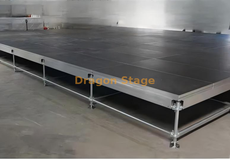 Plataforma de estágio de aço layher para o evento 20x16m