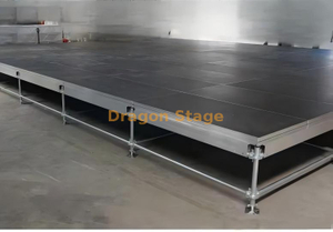 Plataforma de estágio de aço layher para o evento 20x16m