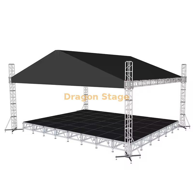 Desempenho de ginásio ao ar livre treliça triangular de telhado 10x8x5m