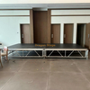 Palco de evento externo ajustável de 4,88x2,44m 16x8 pés com 2 escadas