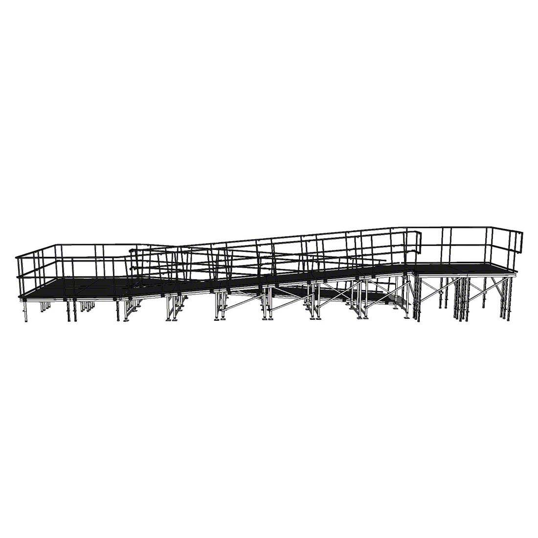 DragonStage 12,25x3,24m Rampa de palco modular de alum&iacute;nio em switchback com pouso e guarda-corpos duplos de 1m.jpg