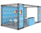Atacado portátil expo 20x10 ferramenta manual gratuito feira treliça quadro exposição feira modular cabine de alumínio 6x3m altura 3m
