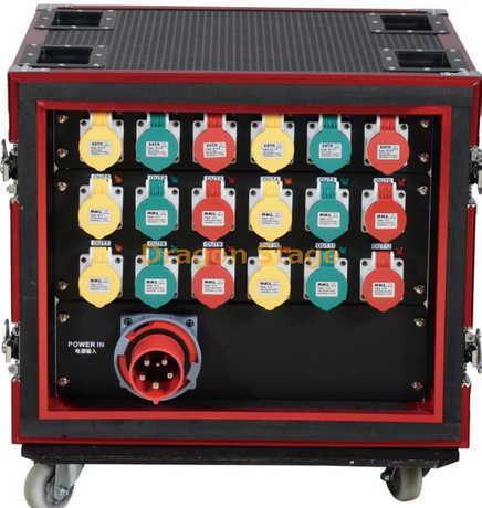 Gabinete de plug-in à prova d'água de 18 vias 63A entrada de plugue à prova d'água 
