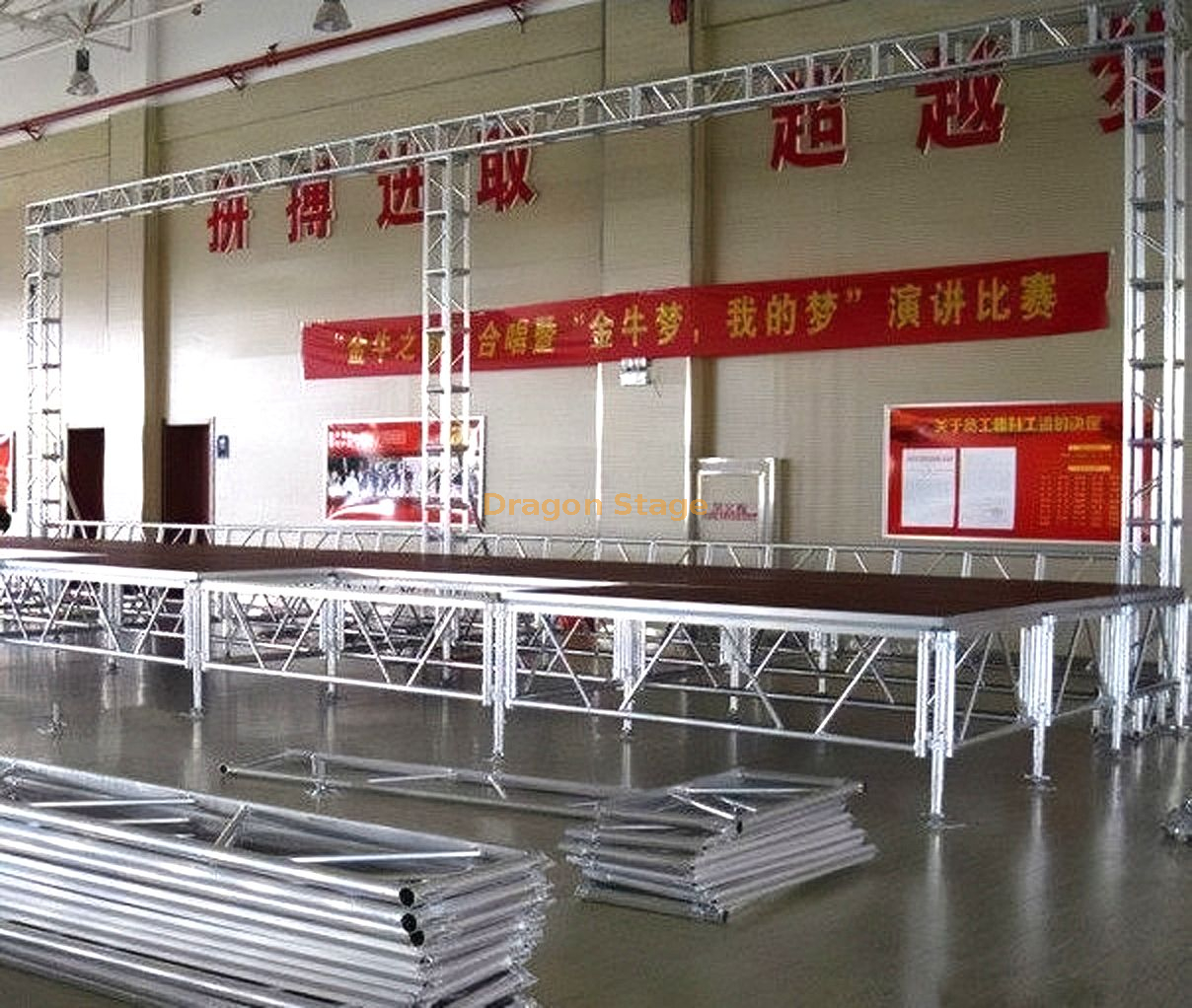 palco de evento da empresa
