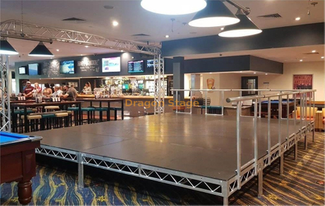 Fácil de alumínio instalação rápida travando palco de concerto ao ar livre