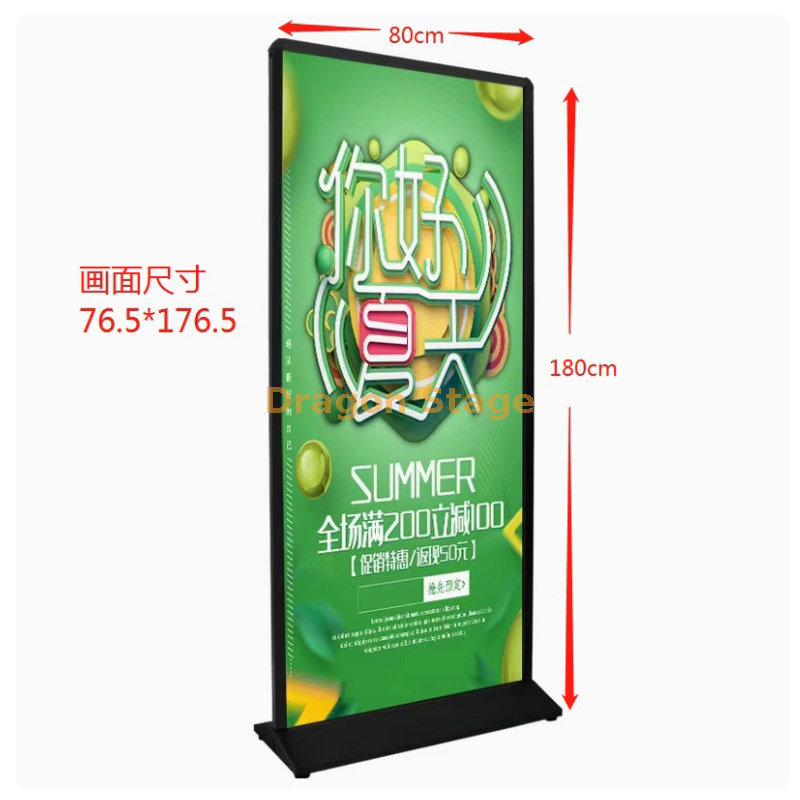 Modelo regular 80 * 180cm de sinalização da placa de sinalização