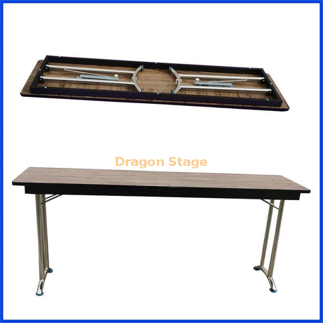 Mesa dobrável de aço inoxidável 201, mesa ibm para hotel, placa à prova de fogo, mesa dobrável para conferência com defletor, mesa de treinamento para conferência