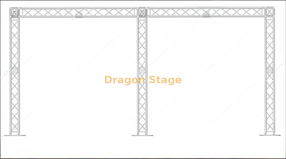 ALUMINA ALUMA ILUSTIMENTO DE CATURAS DE CATURAS TRUSS 6X3M