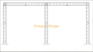 ALUMINA ALUMA ILUSTIMENTO DE CATURAS DE CATURAS TRUSS 6X3M