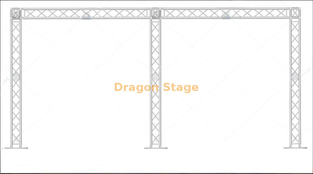 ALUMINA ALUMA ILUSTIMENTO DE CATURAS DE CATURAS TRUSS 6X3M