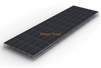 Sistema de palco móvel de alumínio ajustável de 20x6m (0,4m–2m de altura)