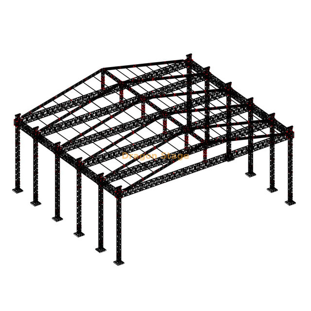 Forte tenda de telhado de treliça de treliça para eventos para eventos 50x20x12m