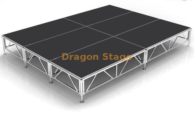 Hot venda portátil de alumínio portátil estágio 16x12ft/4.88x3.66m 0,6-1m