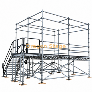 plataforma Ringlock FOH de 4x4m/plataforma de visualização VIP com escada lateral