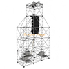 Sistema de suspensão Ringlock Line Array de 4 torres com torre principal de 10 m e 3 torres auxiliares